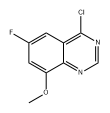 Quinazoline, 4-chloro-6-fluoro-8-methoxy- Structural