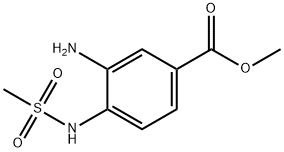 Methyl 3-amino-4-methanesulfonamidobenzoate Structural