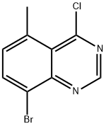 Quinazoline, 8-bromo-4-chloro-5-methyl- Structural