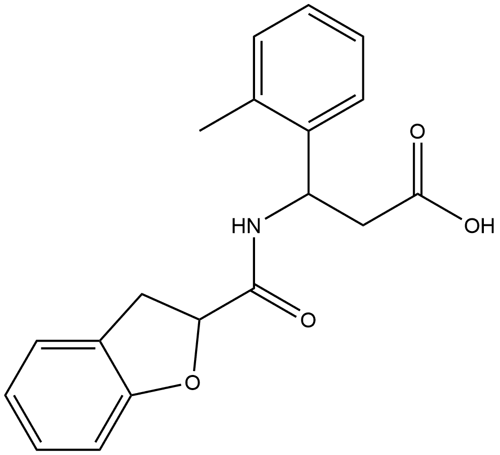 Benzenepropanoic acid, β-[[(2,3-dihydro-2-benzofuranyl)carbonyl]amino]-2-methyl- Structural