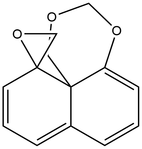 Spiro[1H,11H-naphtho[1,8a-d][1,3]dioxin-11,2'-oxirane] (9CI) Structural