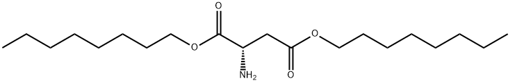 L-Aspartic acid, 1,4-dioctyl ester Structural