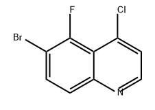 Quinoline, 6-bromo-4-chloro-5-fluoro- Structural