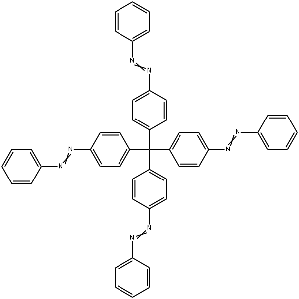 Diazene, 1,1',1'',1'''-(methanetetrayltetra-4,1-phenylene)tetrakis[2-phenyl- Structural