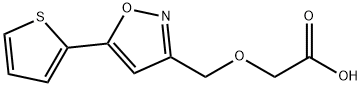 Acetic acid, 2-[[5-(2-thienyl)-3-isoxazolyl]methoxy]- Structural