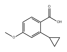 Benzoic acid, 2-cyclopropyl-4-methoxy- Structural