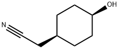 Cyclohexaneacetonitrile, 4-hydroxy-, cis- Structural