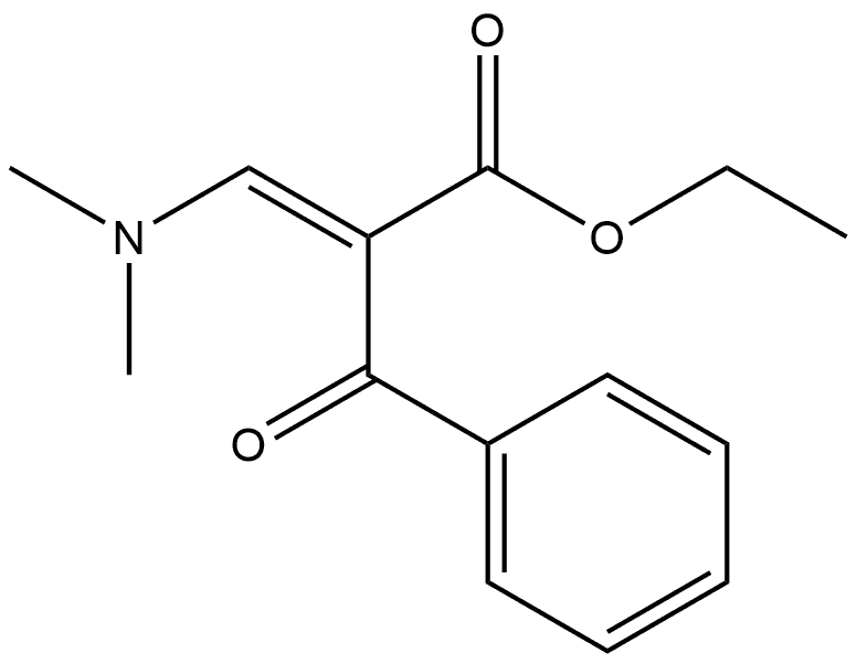 Benzenepropanoic acid, α-[(dimethylamino)methylene]-β-oxo-, ethyl ester, (αE)- Structural