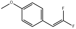Benzene, 1-(2,2-difluoroethenyl)-4-methoxy- Structural