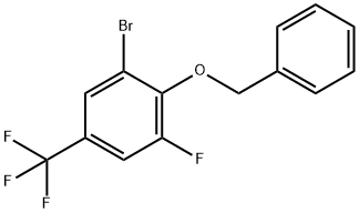 Benzene, 1-bromo-3-fluoro-2-(phenylmethoxy)-5-(trifluoromethyl)- Structural