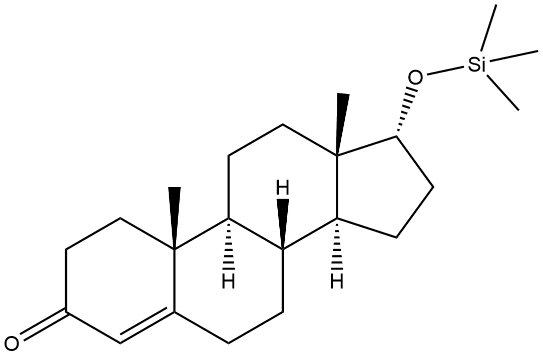 Androst-4-en-3-one, 17-[(trimethylsilyl)oxy]-, (17α)- Structural