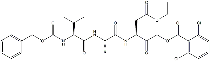 L-Alaninamide,N-[(phenylmethoxy)carbonyl]-L-valyl-N-[(1S)-3-[(2,6-dichlorobenzoyl)oxy]-1-(2-ethoxy-2-oxoethyl)-2-oxopropyl]-(9CI)