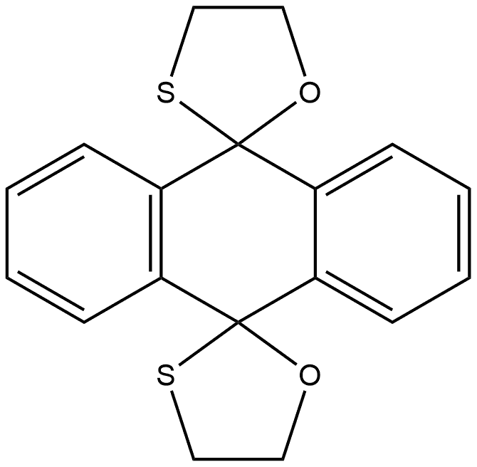 Dispiro[1,3-oxathiolane-2,9'(10'H)-anthracene-10',2''-[1,3]oxathiolane] (8CI,9CI) Structural