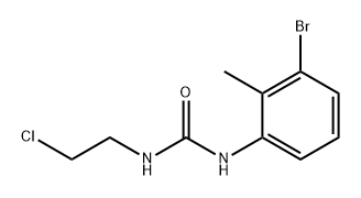 Urea, N-(3-bromo-2-methylphenyl)-N'-(2-chloroethyl)- Structural