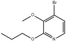Pyridine, 4-bromo-3-methoxy-2-propoxy- Structural