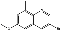 Quinoline, 3-bromo-6-methoxy-8-methyl- Structural