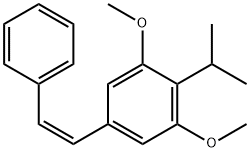 Benzene, 1,3-dimethoxy-2-(1-methylethyl)-5-[(1Z)-2-phenylethenyl]- Structural