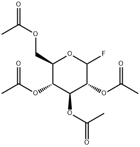 D-Glucopyranosyl fluoride, 2,3,4,6-tetraacetate Structural