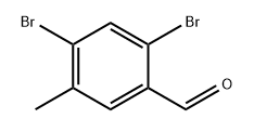 Benzaldehyde, 2,4-dibromo-5-methyl- Structural