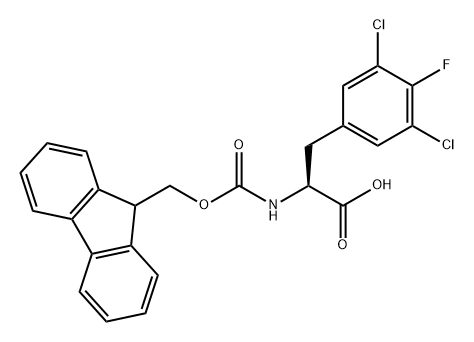 L-Phenylalanine, 3,5-dichloro-N-[(9H-fluoren-9-ylmethoxy)carbonyl]-4-fluoro- Structural