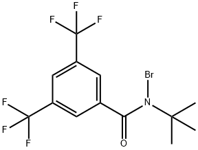 Benzamide, N-bromo-N-(1,1-dimethylethyl)-3,5-bis(trifluoromethyl)- Structural