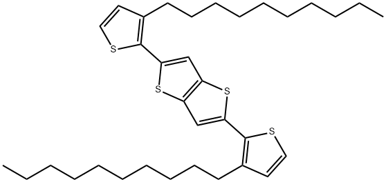 Thieno[3,2-b]thiophene, 2,5-bis(3-decyl-2-thienyl)- Structural