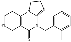 Imidazo[1,2-a]pyrido[3,4-e]pyrimidin-5(1H)-one, 2,4,6,7,8,9-hexahydro-4-[(2-methylphenyl)methyl]- Structural