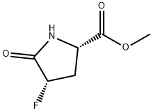 L-Proline, 4-fluoro-5-oxo-, methyl ester, (4S)- Structural