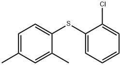 Benzene, 1-[(2-chlorophenyl)thio]-2,4-dimethyl- Structural