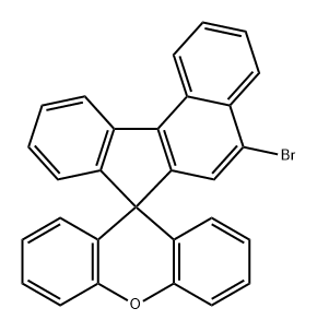 Spiro[7H-benzo[c]fluorene-7,9'-[9H]xanthene], 5-bromo- Structural