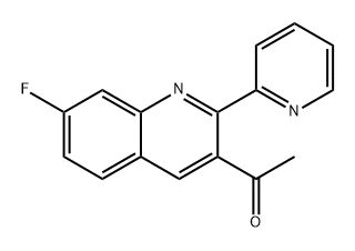 Ethanone, 1-[7-fluoro-2-(2-pyridinyl)-3-quinolinyl]- Structural