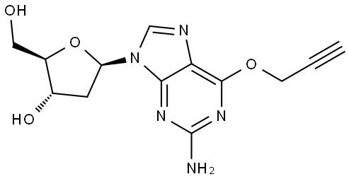 Guanosine, 2'-deoxy-6-O-2-propyn-1-yl- Structural