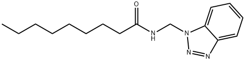 N-(1H-1,2,3-Benzotriazol-1-ylmethyl)nonanamide Structural