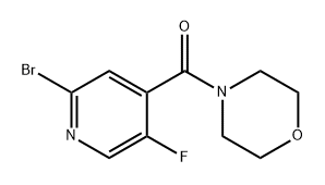 Methanone, (2-bromo-5-fluoro-4-pyridinyl)-4-morpholinyl- Structural