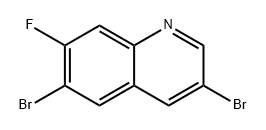 Quinoline, 3,6-dibromo-7-fluoro- Structural