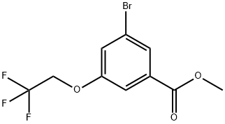 Methyl 3-bromo-5-(2,2,2-trifluoroethoxy)benzoate Structural