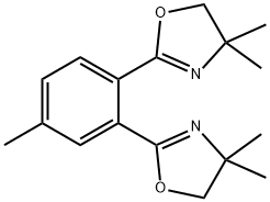 Oxazole, 2,2'-(4-methyl-1,2-phenylene)bis[4,5-dihydro-4,4-dimethyl- Structural