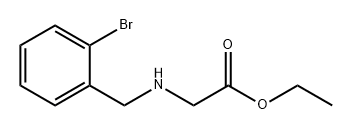 Glycine, N-[(2-bromophenyl)methyl]-, ethyl ester Structural