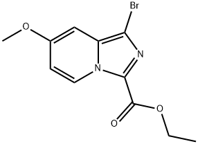 Imidazo[1,5-a]pyridine-3-carboxylic acid, 1-bromo-7-methoxy-, ethyl ester Structural