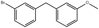Benzene, 1-bromo-3-[(3-methoxyphenyl)methyl]- Structural