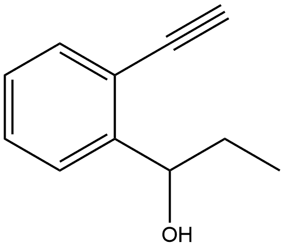 Benzenemethanol, α-ethyl-2-ethynyl- Structural