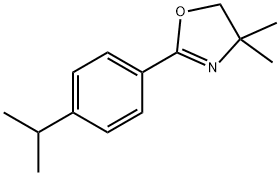 Oxazole, 4,5-dihydro-4,4-dimethyl-2-[4-(1-methylethyl)phenyl]- Structural