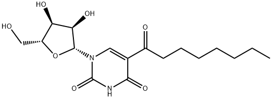Uridine, 5-(1-oxooctyl)- (9CI) Structural