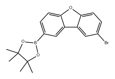 Dibenzofuran, 2-bromo-8-(4,4,5,5-tetramethyl-1,3,2-dioxaborolan-2-yl)- Structural