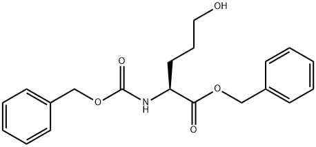 L-Norvaline, 5-hydroxy-N-[(phenylmethoxy)carbonyl]-, phenylmethyl ester Structural