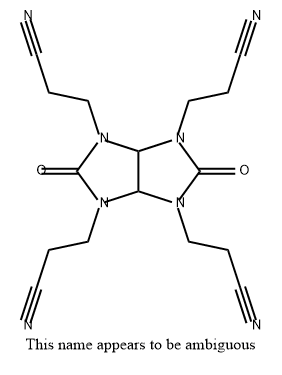 Imidazo[4,5-d]imidazole-1,3,4,6(2H,5H)-tetrapropanenitrile, dihydro-2,5-dioxo- Structural