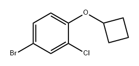 Benzene, 4-bromo-2-chloro-1-(cyclobutyloxy)- Structural