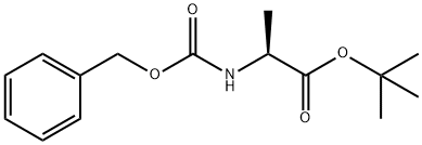 Alanine, N-[(phenylmethoxy)carbonyl]-, 1,1-dimethylethyl ester Structural