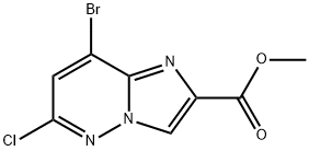 Imidazo[1,2-b]pyridazine-2-carboxylic acid, 8-bromo-6-chloro-, methyl ester Structural