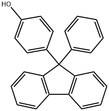 Phenol, 4-(9-phenyl-9H-fluoren-9-yl)- Structural